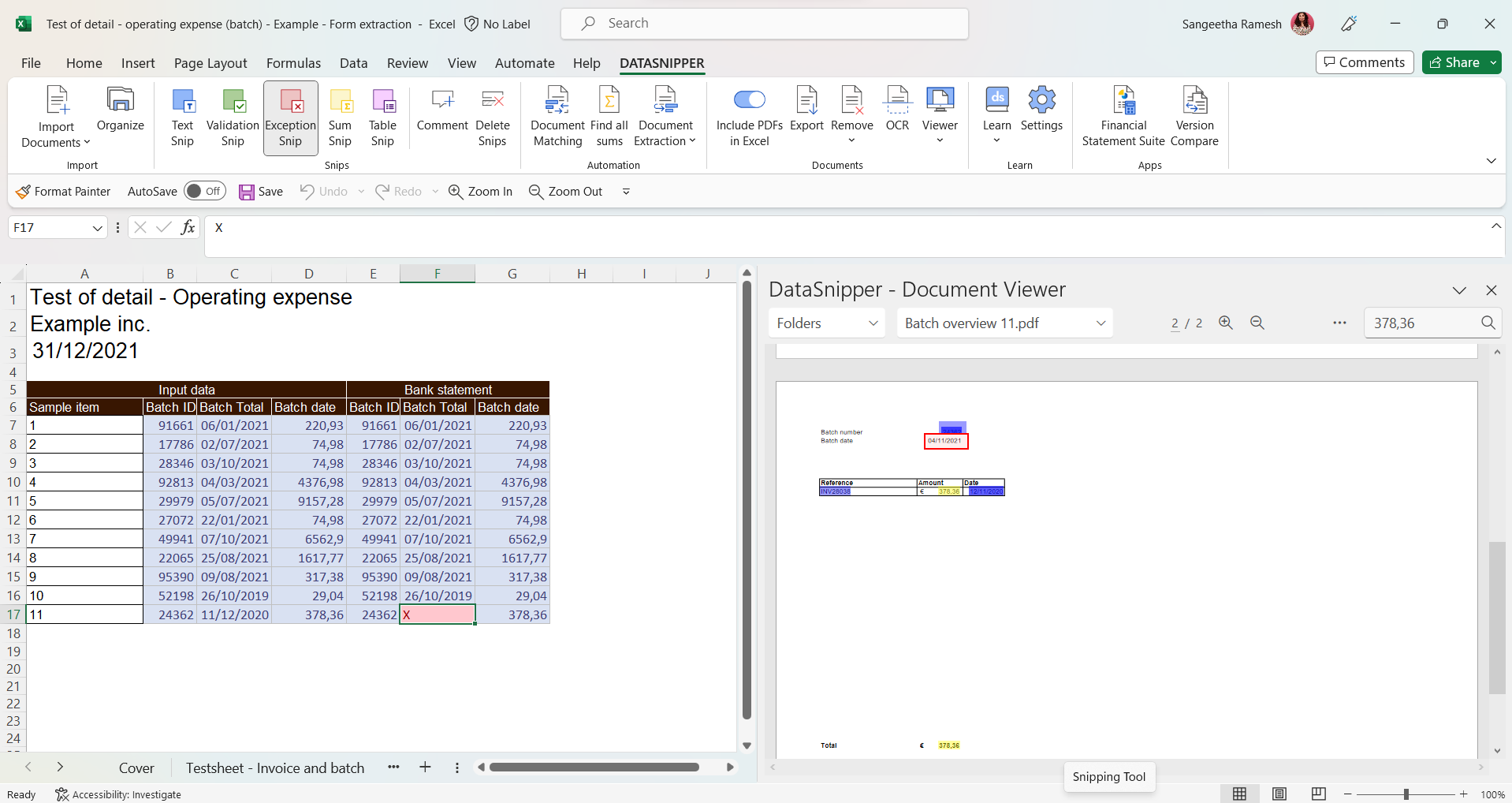 How To Perform Batch Payment Testing With Datasnipper